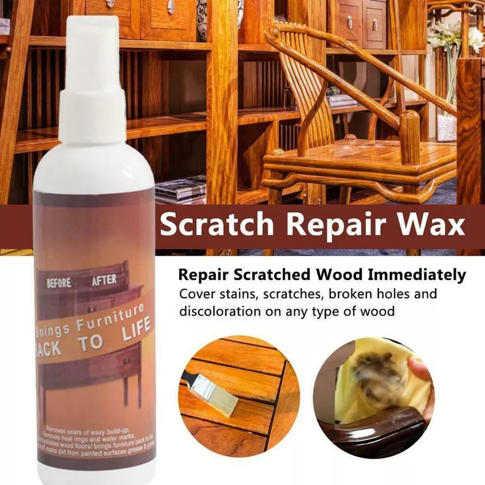 Scratch repair wax